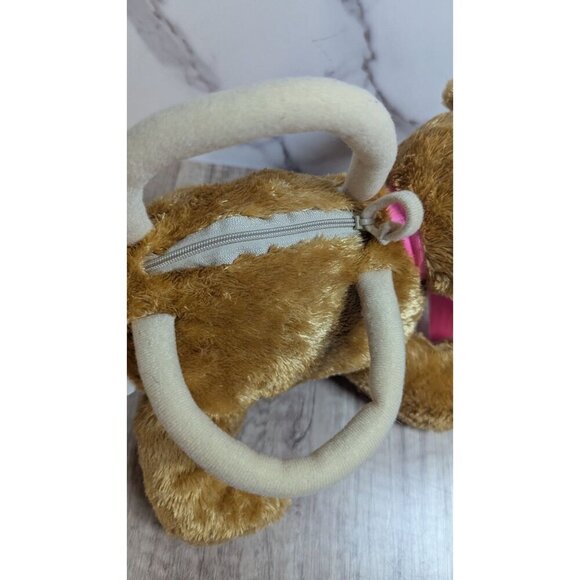 Toby NYC dog handbag purse toy pink ribbon bow zipper pocket 10" - Picture 12 of 13